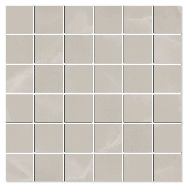 Marmor Mosaik Klinker Epoque Beige Matt 30x30 (5x5) cm-0